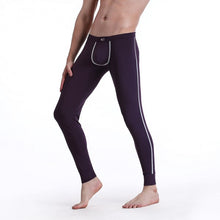 Men's Soft Long Johns Pants Warm Thermal Underwear Low Rise Underpant