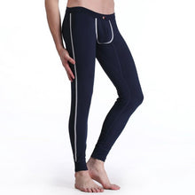 Men's Soft Long Johns Pants Warm Thermal Underwear Low Rise Underpant