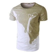 Men's 3D Designer Tees Shirt Short Sleeve T-shirts Milk Printed Cotton Plus  Men Tshirt Homme