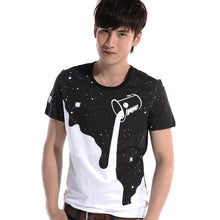 Men's 3D Designer Tees Shirt Short Sleeve T-shirts Milk Printed Cotton Plus  Men Tshirt Homme
