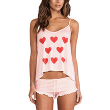 Funny pajamas Casual Sleepwear Women's  Cotton Blended Shirt + Shorts Pants