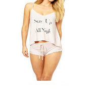 Funny pajamas Casual Sleepwear Women's  Cotton Blended Shirt + Shorts Pants