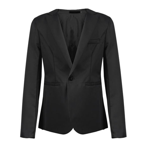 Men Casual Slim Fit Blazer Suit Coat Wedding Party Tops Hombre Jackets Black Grey