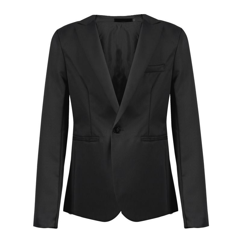 Men Casual Slim Fit Blazer Suit Coat Wedding Party Tops Hombre Jackets Black Grey