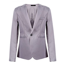 Men Casual Slim Fit Blazer Suit Coat Wedding Party Tops Hombre Jackets Black Grey
