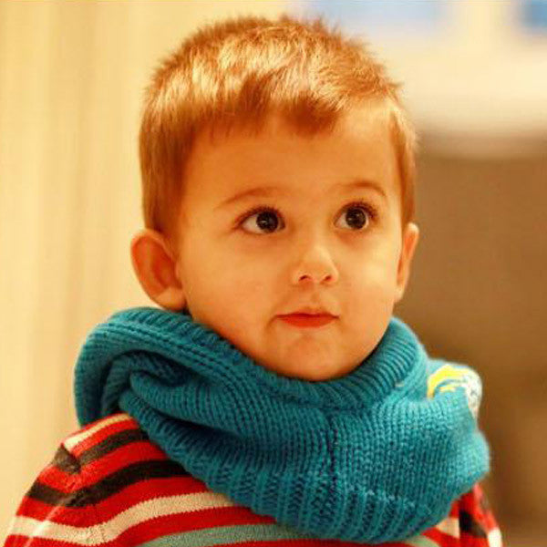 Kids Knitted Crochet Warm Hats Cap Scarf Shawl Earflap Beanie
