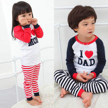 Baby Clothes Girl Boy Clothes Set Long Sleeve T-shirt Tops + Stripe Pants Sets 2pcs Costume