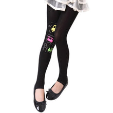 Baby Girls Elastic Sweet Car Pattern Rhinestone Decor Strech Stockings