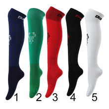 Baby Kids Boys Girls Football Long Tube Socks Soccer Lacrosse Knee High Socks 5 Colors