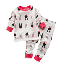 Baby Kids Girl Boy Tracksuit Bunny Rabbit Cotton Pajamas Underwear Suit 0-7 Y Y2