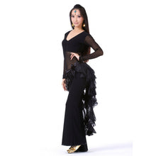 Belly Dance Costume Tassel Wrap Belt Chain Skirts Chiffon Hip Scarf Tribal Waves