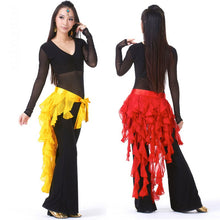 Belly Dance Costume Tassel Wrap Belt Chain Skirts Chiffon Hip Scarf Tribal Waves