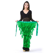 Belly Dance Costume Tassel Wrap Belt Chain Skirts Chiffon Hip Scarf Tribal Waves