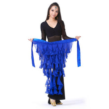 Belly Dance Costume Tassel Wrap Belt Chain Skirts Chiffon Hip Scarf Tribal Waves