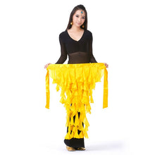 Belly Dance Costume Tassel Wrap Belt Chain Skirts Chiffon Hip Scarf Tribal Waves