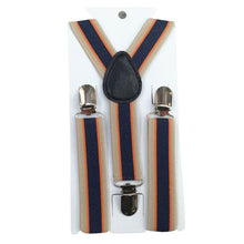 Boys Girls Stripes Y-Back Suspenders Child Elastic Adjustable Clip-On Braces