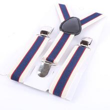 Boys Girls Stripes Y-Back Suspenders Child Elastic Adjustable Clip-On Braces