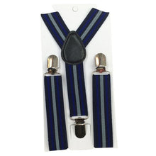 Boys Girls Stripes Y-Back Suspenders Child Elastic Adjustable Clip-On Braces