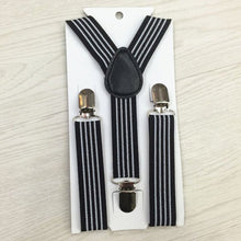 Boys Girls Stripes Y-Back Suspenders Child Elastic Adjustable Clip-On Braces