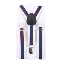 Boys Girls Stripes Y-Back Suspenders Child Elastic Adjustable Clip-On Braces