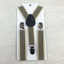 Boys Girls Stripes Y-Back Suspenders Child Elastic Adjustable Clip-On Braces