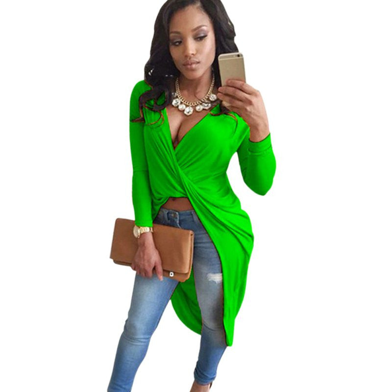 Sexy Women Irregular Clubwear Long Dress Cocktail Party Dresses 4 Colors