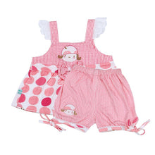 Girls Printed Cute Baby Sleeveless Halter Polka Dot Dress + Pants Cotton Clothes 1-3 Year