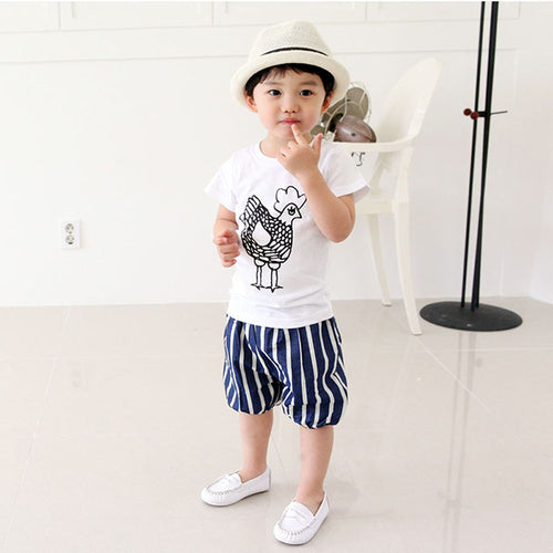 Kids Boys Casual Short Sleeve Pullover Cotton T-shirt Tee Tops Baby Clothing T Shirts