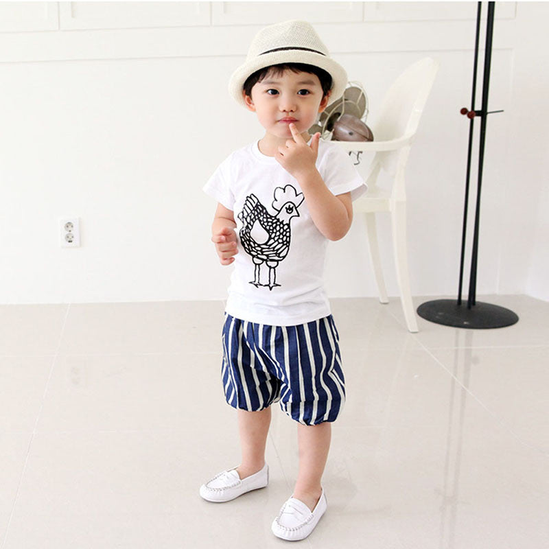 Kids Boys Casual Short Sleeve Pullover Cotton T-shirt Tee Tops Baby Clothing T Shirts