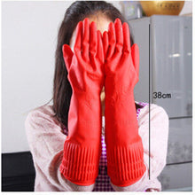 Kitchen Wash Dishes Cleaning Waterproof Long Sleeve Rubber Latex Gloves Tools