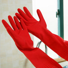 Kitchen Wash Dishes Cleaning Waterproof Long Sleeve Rubber Latex Gloves Tools