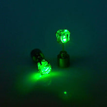 LED Flashing Light Up Earring Bling Dance Party Disco Ear Studs