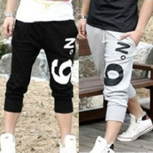 Men Casual Hip Hop Dance Sweat Joggers Harem Capri Pants Cropped Trousers