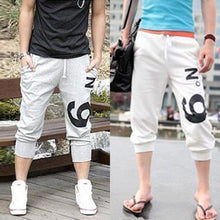 Men Casual Hip Hop Dance Sweat Joggers Harem Capri Pants Cropped Trousers