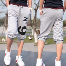 Men Casual Hip Hop Dance Sweat Joggers Harem Capri Pants Cropped Trousers
