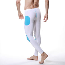 Men Modal Long Johns Pants Splice Trousers Thermal Underwear Bottom