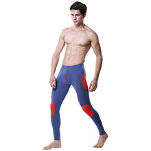 Men Modal Long Johns Pants Splice Trousers Thermal Underwear Bottom