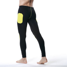 Men Modal Long Johns Pants Splice Trousers Thermal Underwear Bottom