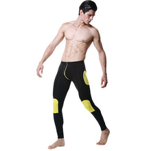 Men Modal Long Johns Pants Splice Trousers Thermal Underwear Bottom