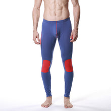 Men Modal Long Johns Pants Splice Trousers Thermal Underwear Bottom