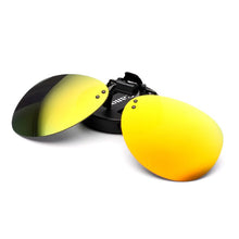 Men Driving Sun Glasses Polarized Mirrored UV400 Clip-on Flip-up Sunglasses Lunette De Soleil