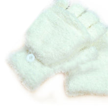 Men Women Gloves Warm Half Finger Flip Knitted Mittens Glove 6 Colors