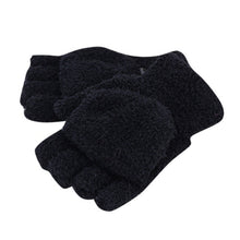 Men Women Gloves Warm Half Finger Flip Knitted Mittens Glove 6 Colors