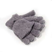 Men Women Gloves Warm Half Finger Flip Knitted Mittens Glove 6 Colors