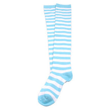 Sexy Women Ladies Over the Knee Thigh High Striped Cotton Stockings
