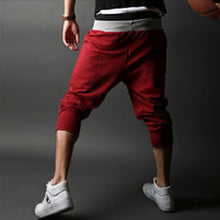 Special Men Pants Men's Large  Trousers Casual Calf-Length Jogger Pants Low Crotch Harem Pants