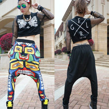 Street Women Face Drop Croth Baggy Trousers Hip Hop Small Feet Dance Harem Pants