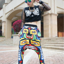 Street Women Face Drop Croth Baggy Trousers Hip Hop Small Feet Dance Harem Pants