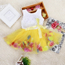 Toddler Baby Kids Girls Princess Party Tutu Lace Bow Flower Dresses Clothes