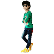 Toddler Kid Cool Boy Jeans Denim Blue Close-fitting Pant Trousers 2-7Y Child
